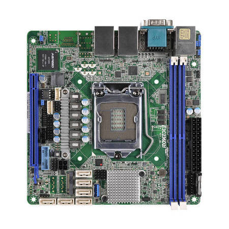 ASROCK RACK LGA1151/Intel C236/DDR4/SATA3USB3.0/V&2GbE/Mini-ITX Server Motherboard E3C236D2I